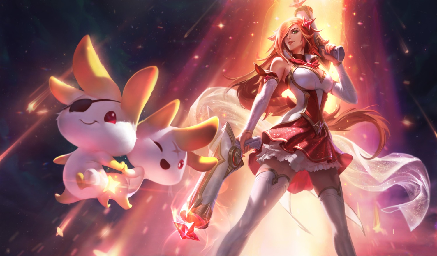 cleavage gun league_of_legends miss_fortune tagme thighhighs