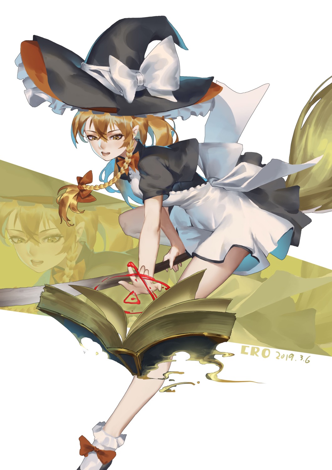 blood cro_(pixiv14643743) kirisame_marisa touhou witch