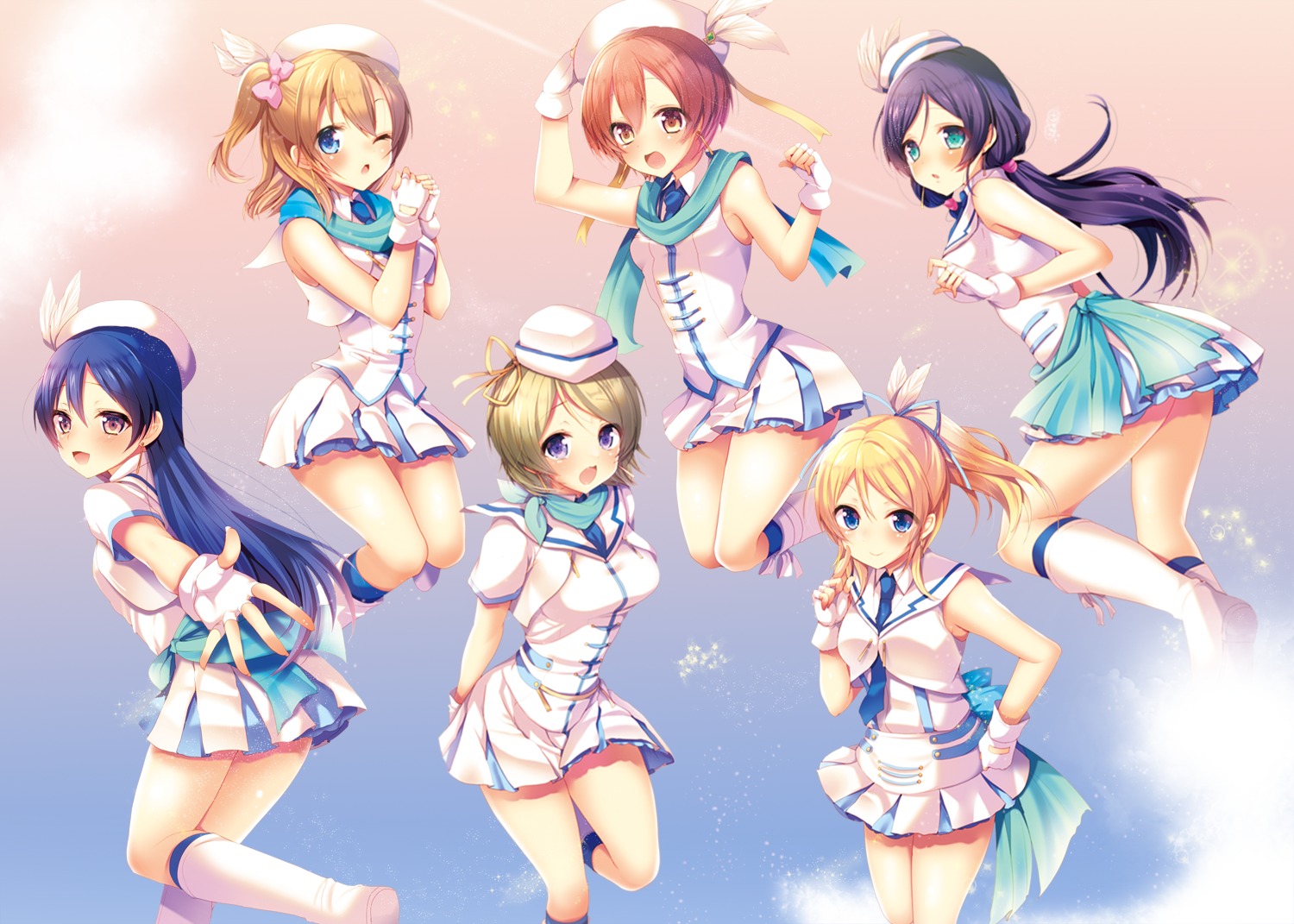 ayase_eli ayuma_sayu dress hoshizora_rin koizumi_hanayo kousaka_honoka love_live! love_live!_(series) sonoda_umi toujou_nozomi