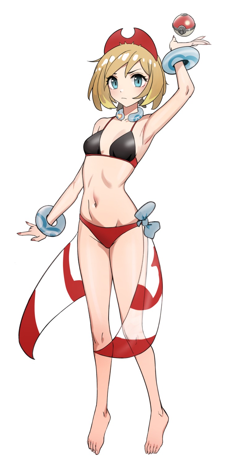 bikini irida_(pokemon) kiritzugu pokemon pokemon_legends_arceus see_through swimsuits