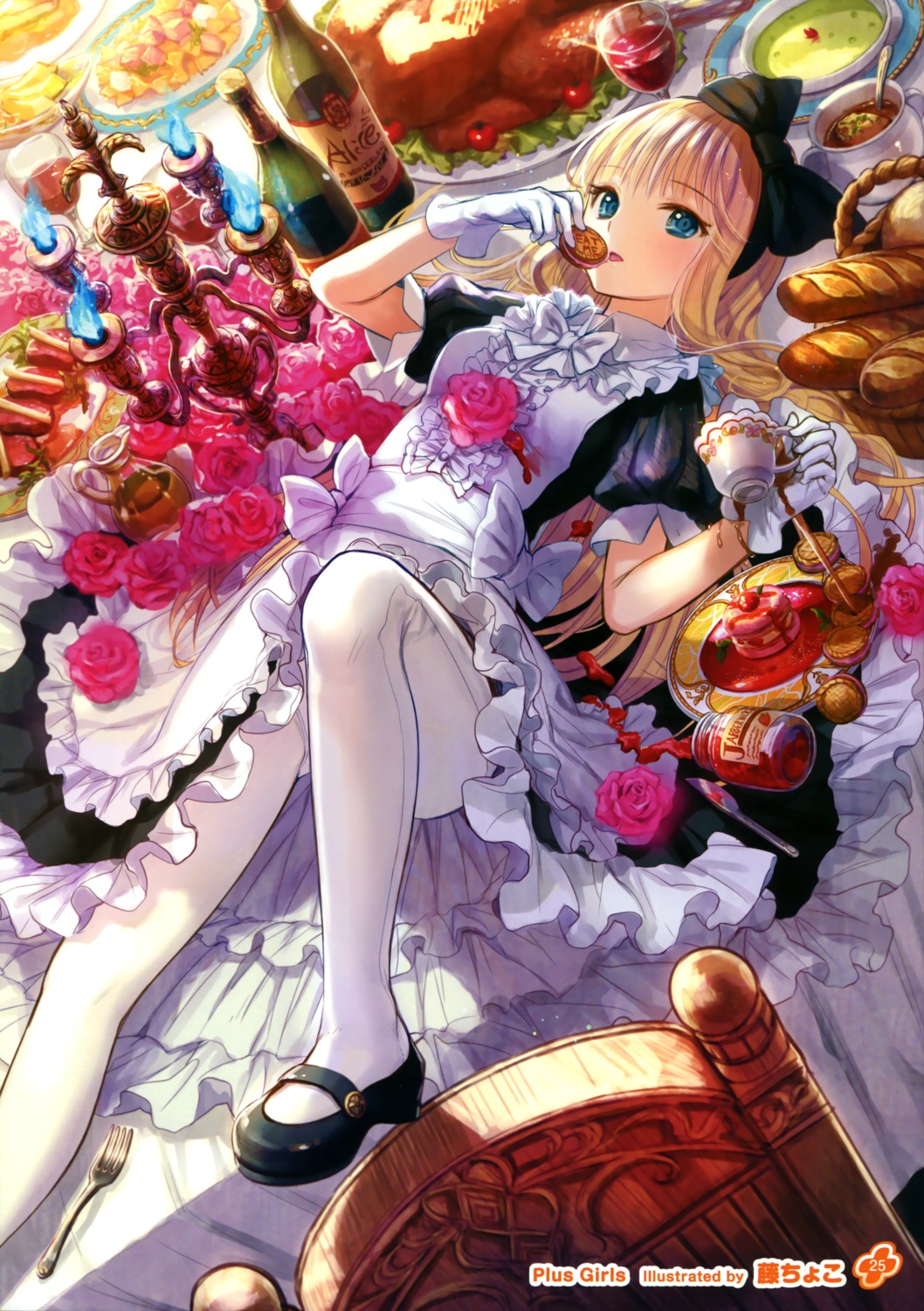 alice alice_in_wonderland dress fuzichoko pantyhose