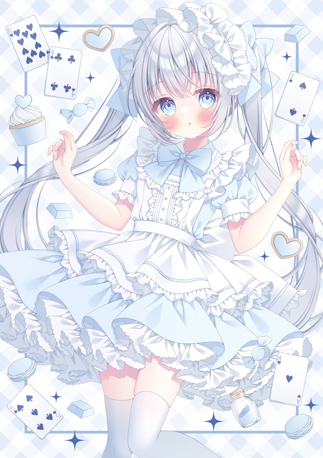 dress lolita_fashion puu_(kotori_no_shokuji) thighhighs