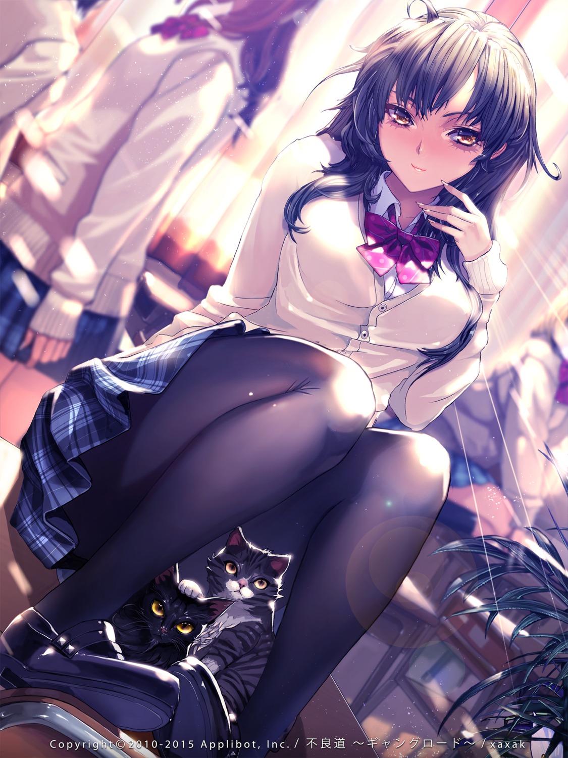 furyou_michi_~gang_road~ neko pantyhose seifuku sweater xaxak