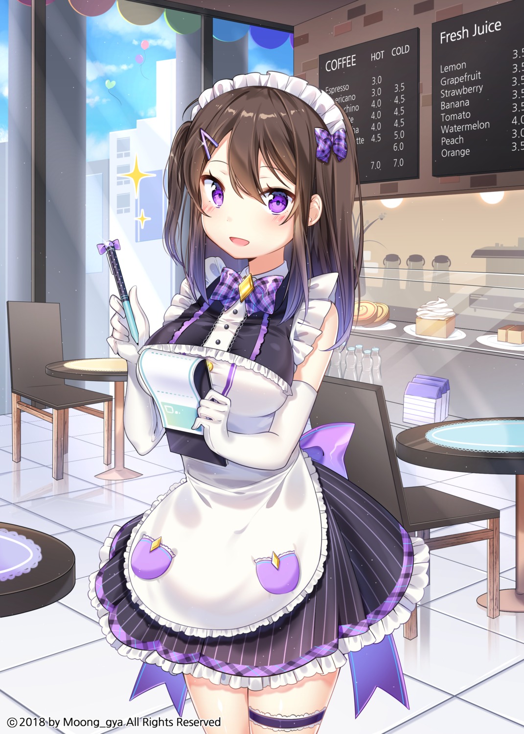 garter maid moong_gya waitress