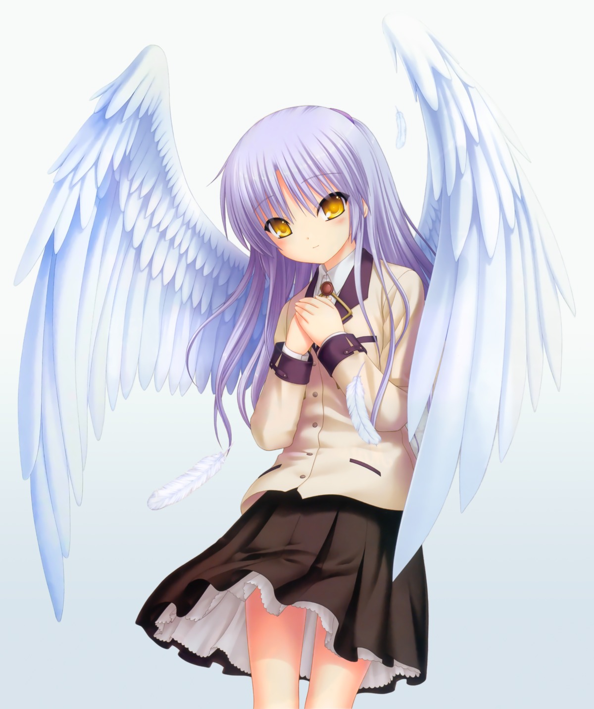 angel angel_beats! key na-ga seifuku tachibana_kanade wings