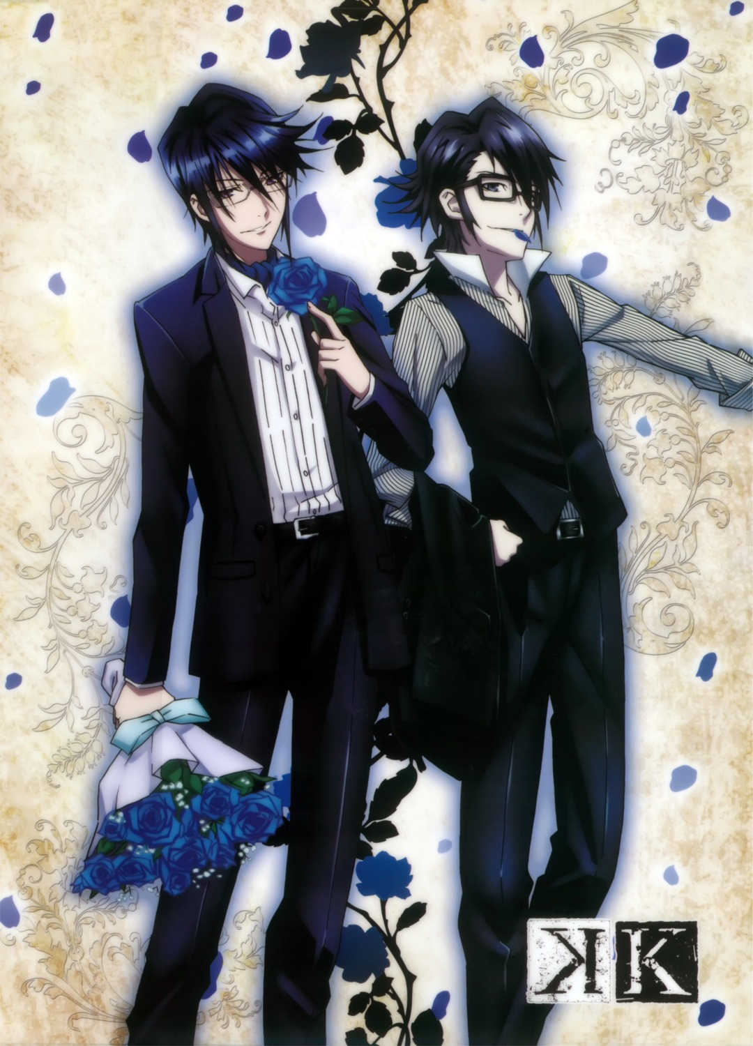 fushimi_saruhiko k male megane munakata_reisi tagme