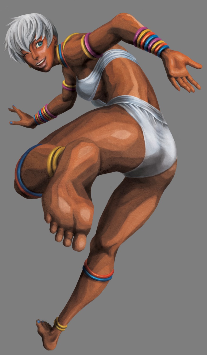 bikini capcom elena feet street_fighter street_fighter_iii swimsuits teshigawara_kazuma transparent_png underboob