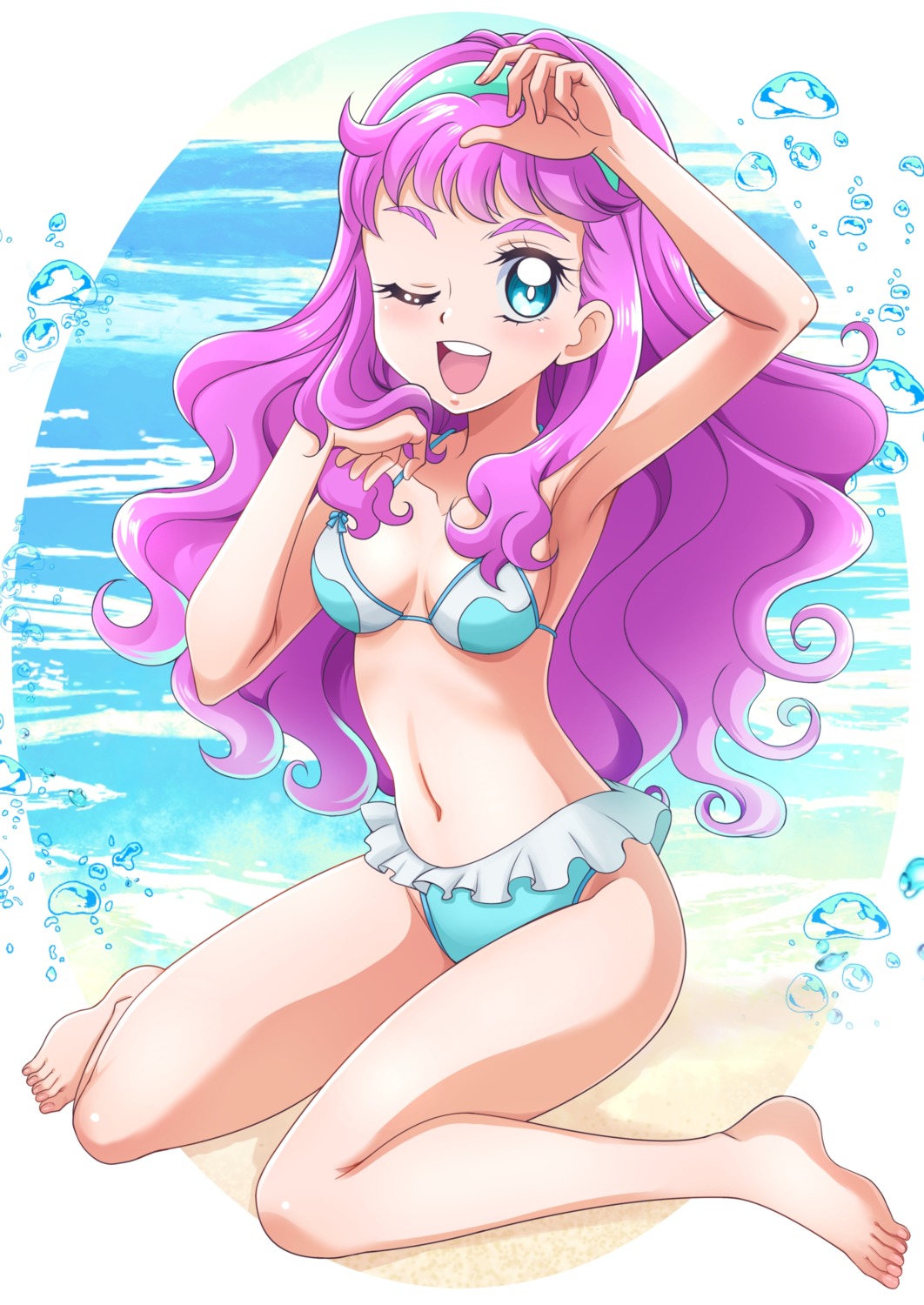 bikini hanzou_(artist) laura_(precure) swimsuits tropical-rouge!_precure