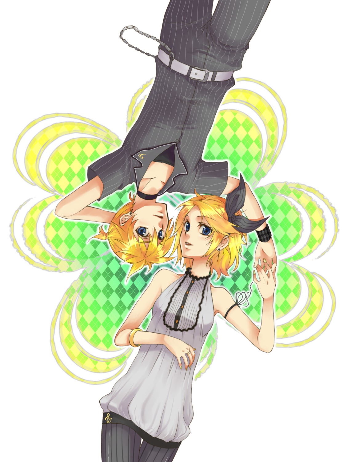 kagamine_len kagamine_rin rioko vocaloid