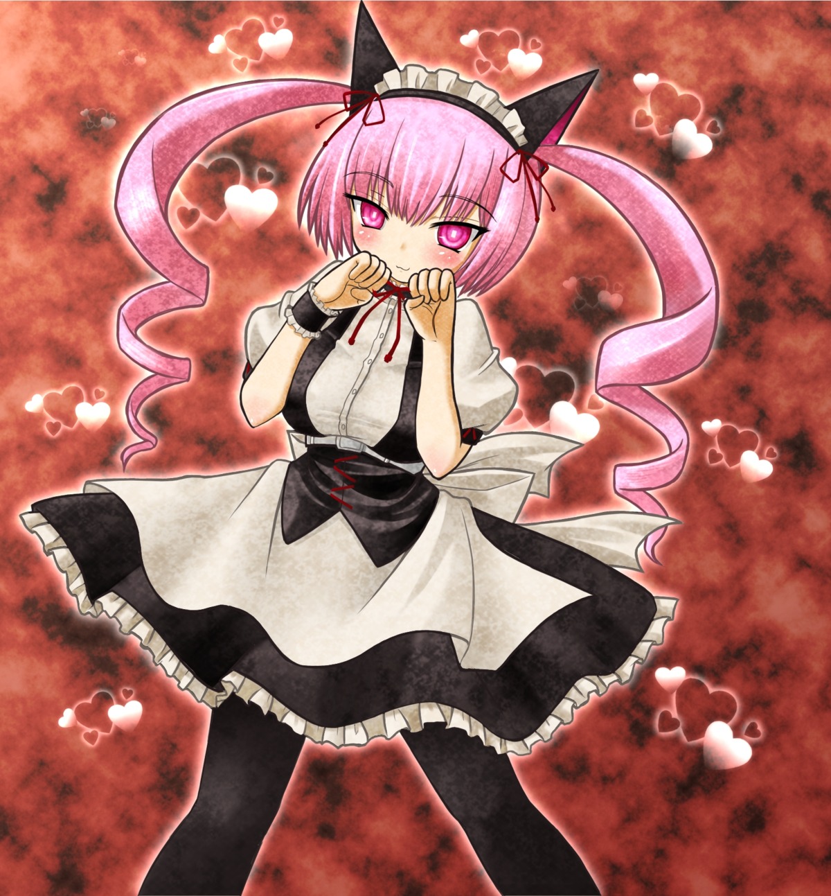 agaa animal_ears faris_nyanyan maid pantyhose steins;gate