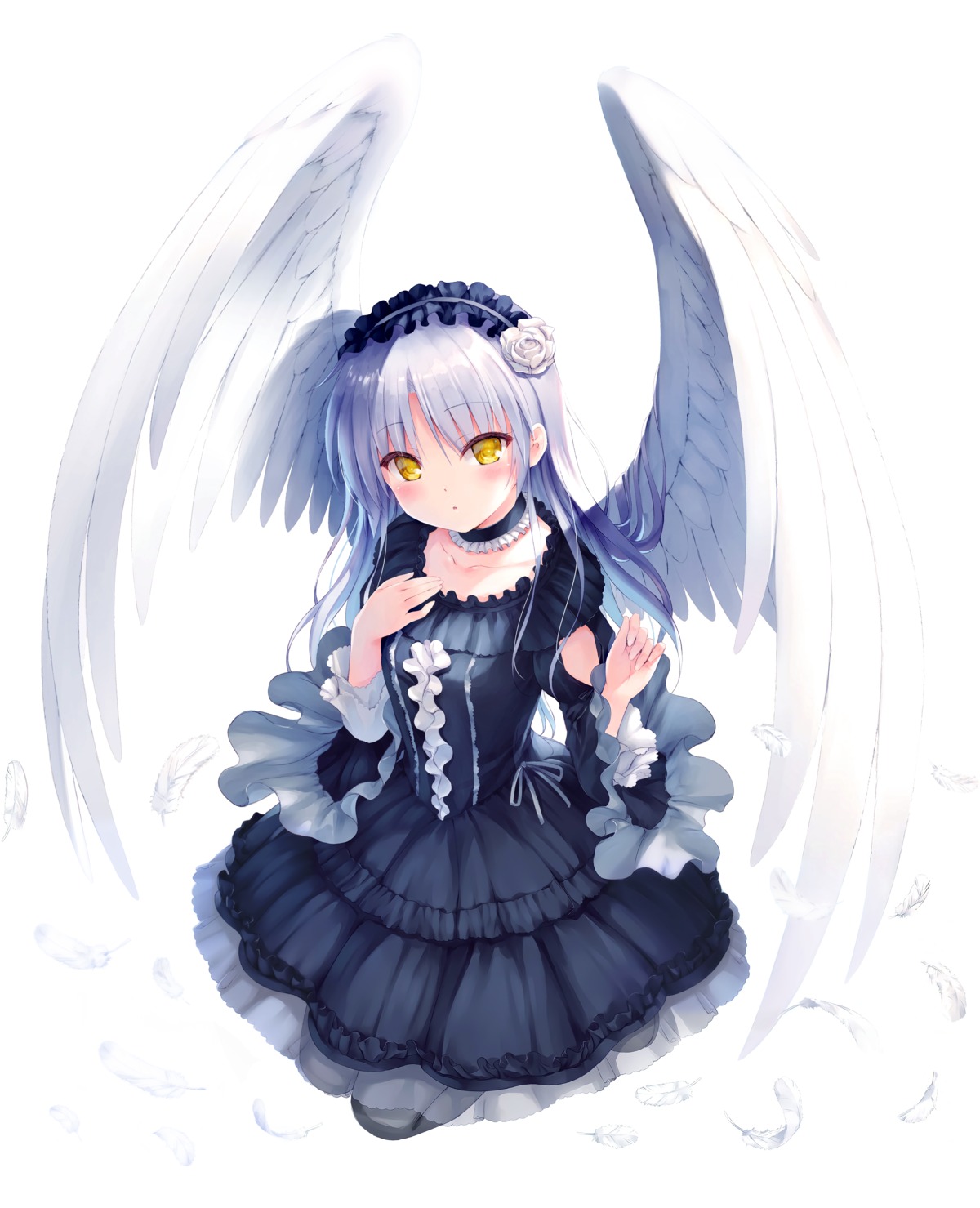 angel angel_beats! dress gothic_lolita key lolita_fashion na-ga tachibana_kanade wings