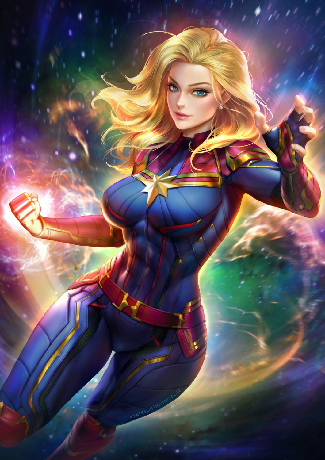 bodysuit captain_marvel marvel nudtawut_thongmai