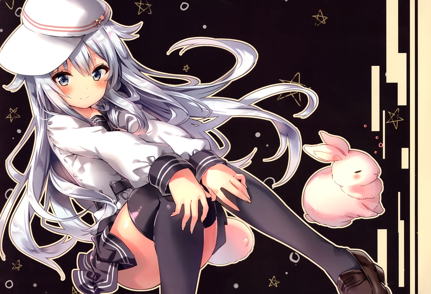 eterna hibiki_(kancolle) kantai_collection riichu seifuku thighhighs verniy_(kancolle)