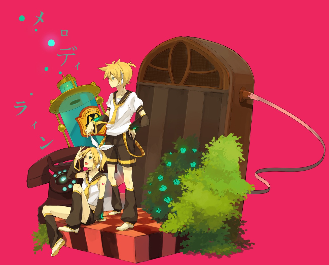 kagamine_len kagamine_rin loo vocaloid