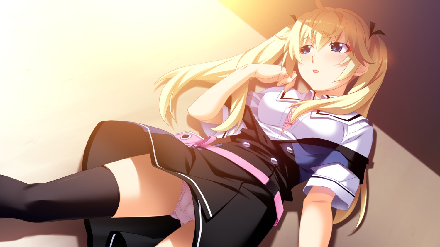 cameltoe erect_nipples game_cg grisaia grisaia_no_kajitsu matsushima_michiru pantsu thighhighs watanabe_akio