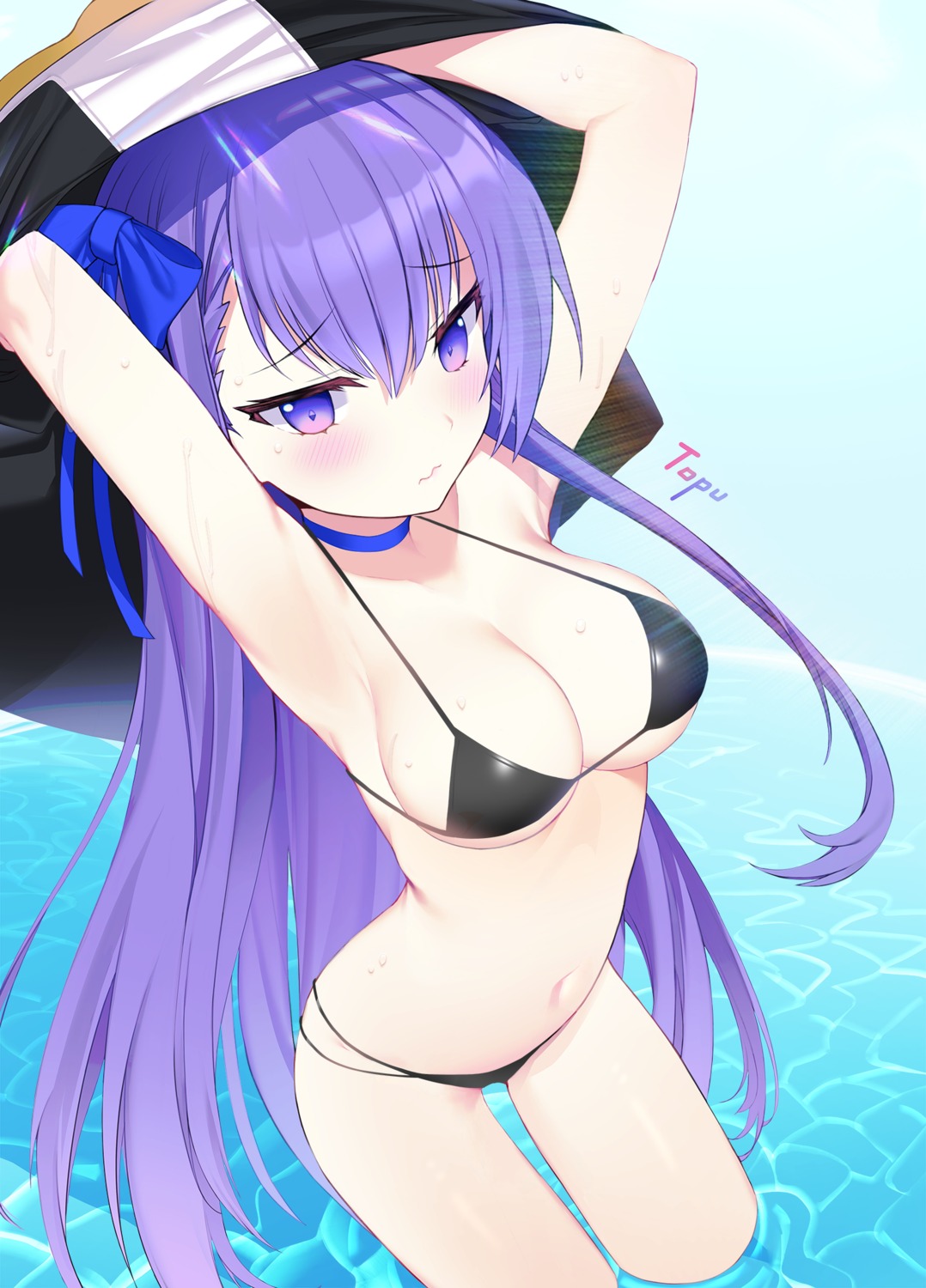 bikini fate/grand_order meltlilith swimsuits topu wet