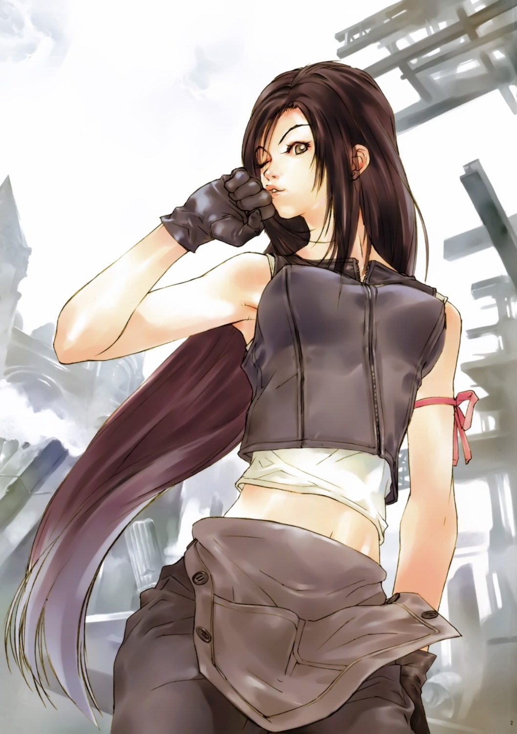 advent_children final_fantasy final_fantasy_vii okazaki_takeshi tifa_lockhart