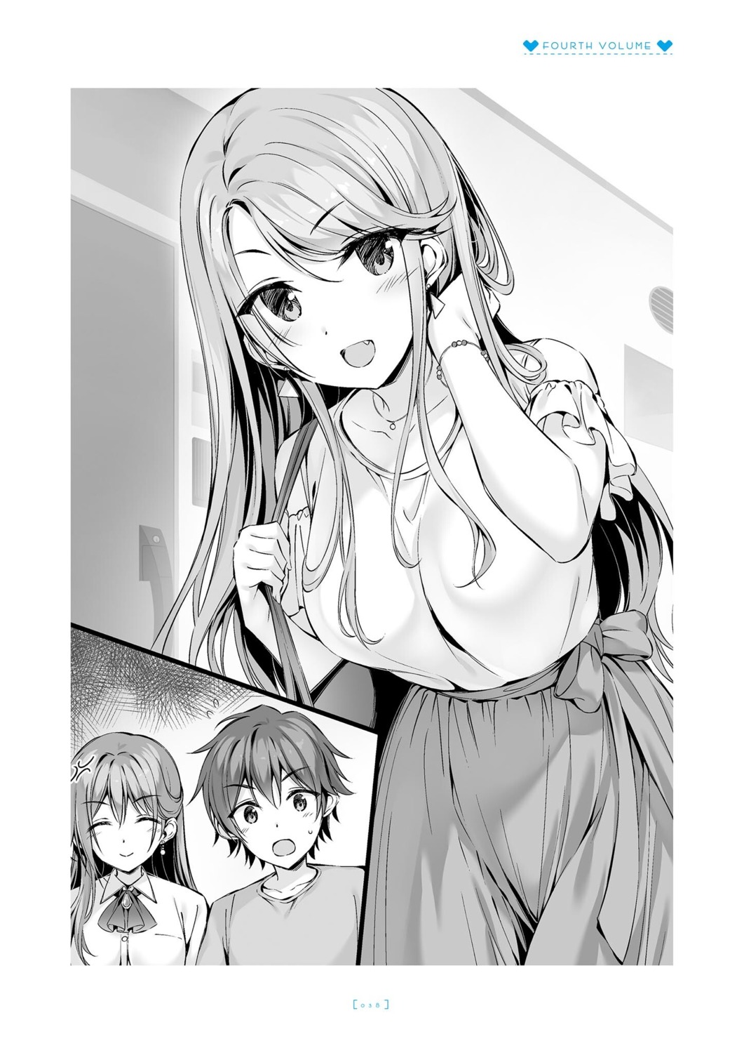 boku_no_kanojo_sensei dress_shirt fujiki_maka keimi_shiya monochrome oryou saigi_makoto