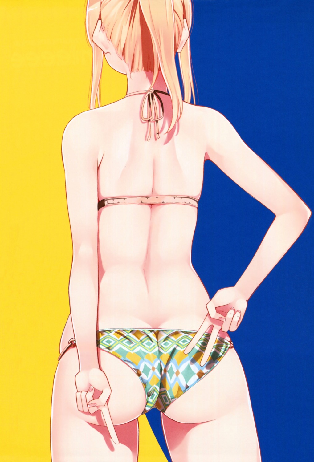 ass bikini harukana_receive nyoi_jizai swimsuits thomas_kurea