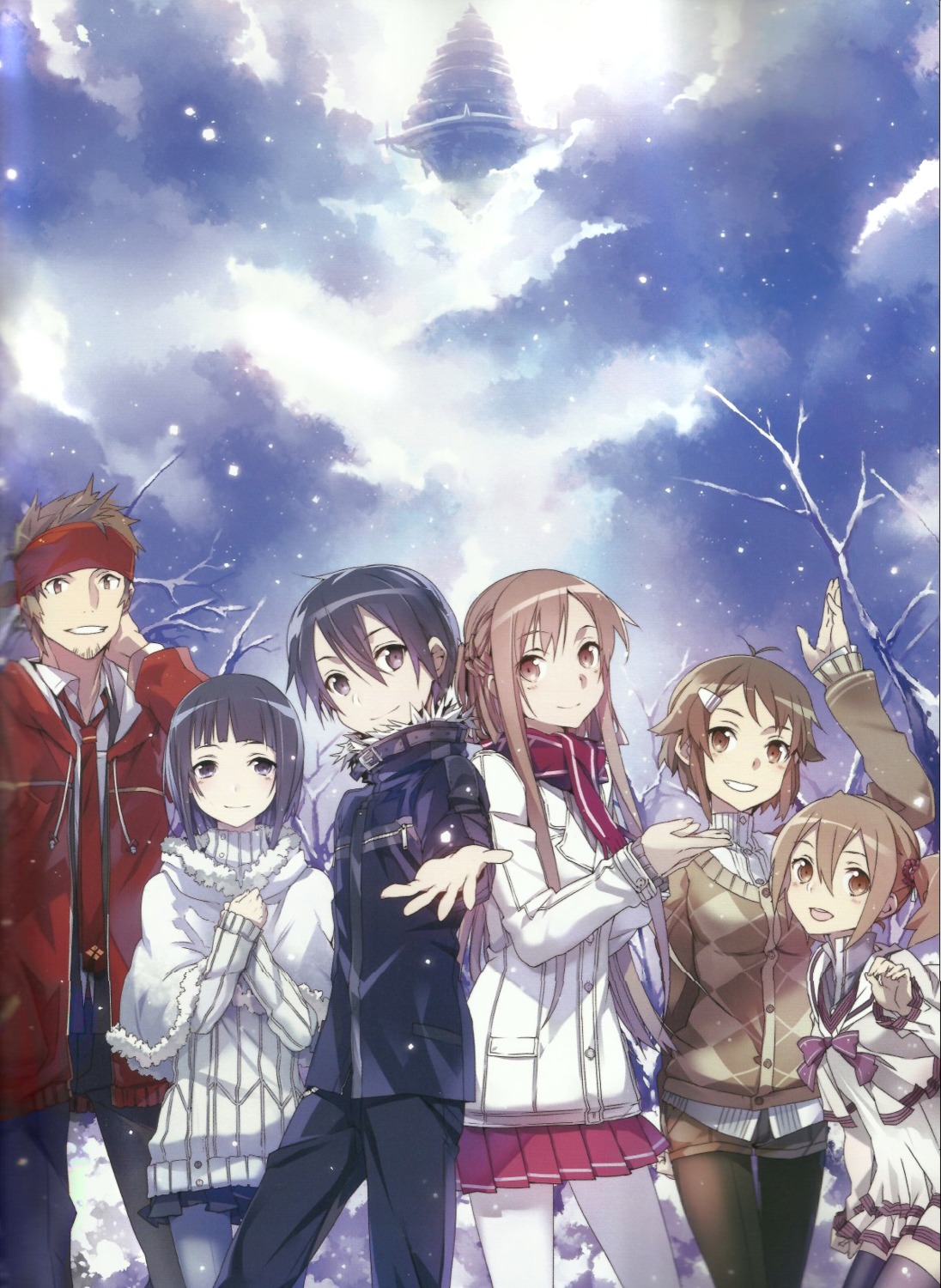 abec asuna_(sword_art_online) kirito klein_(sword_art_online) sachi_(sword_art_online) shinozaki_rika silica sword_art_online