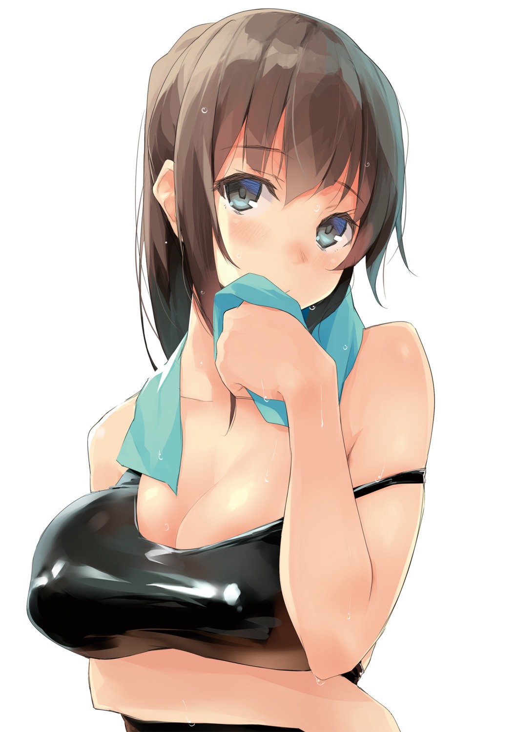 breast_hold kekemotsu swimsuits