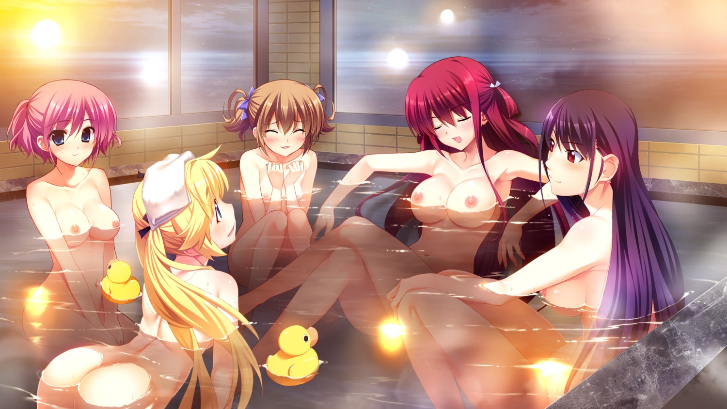 ass bathing front_wing fumio game_cg grisaia grisaia_no_kajitsu irisu_makina komine_sachi loli matsushima_michiru naked nipples sakaki_yumiko suou_amane watanabe_akio wet