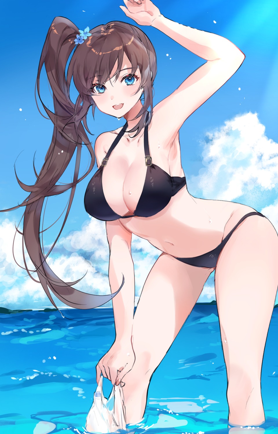 bikini souzuki_shino swimsuits wet