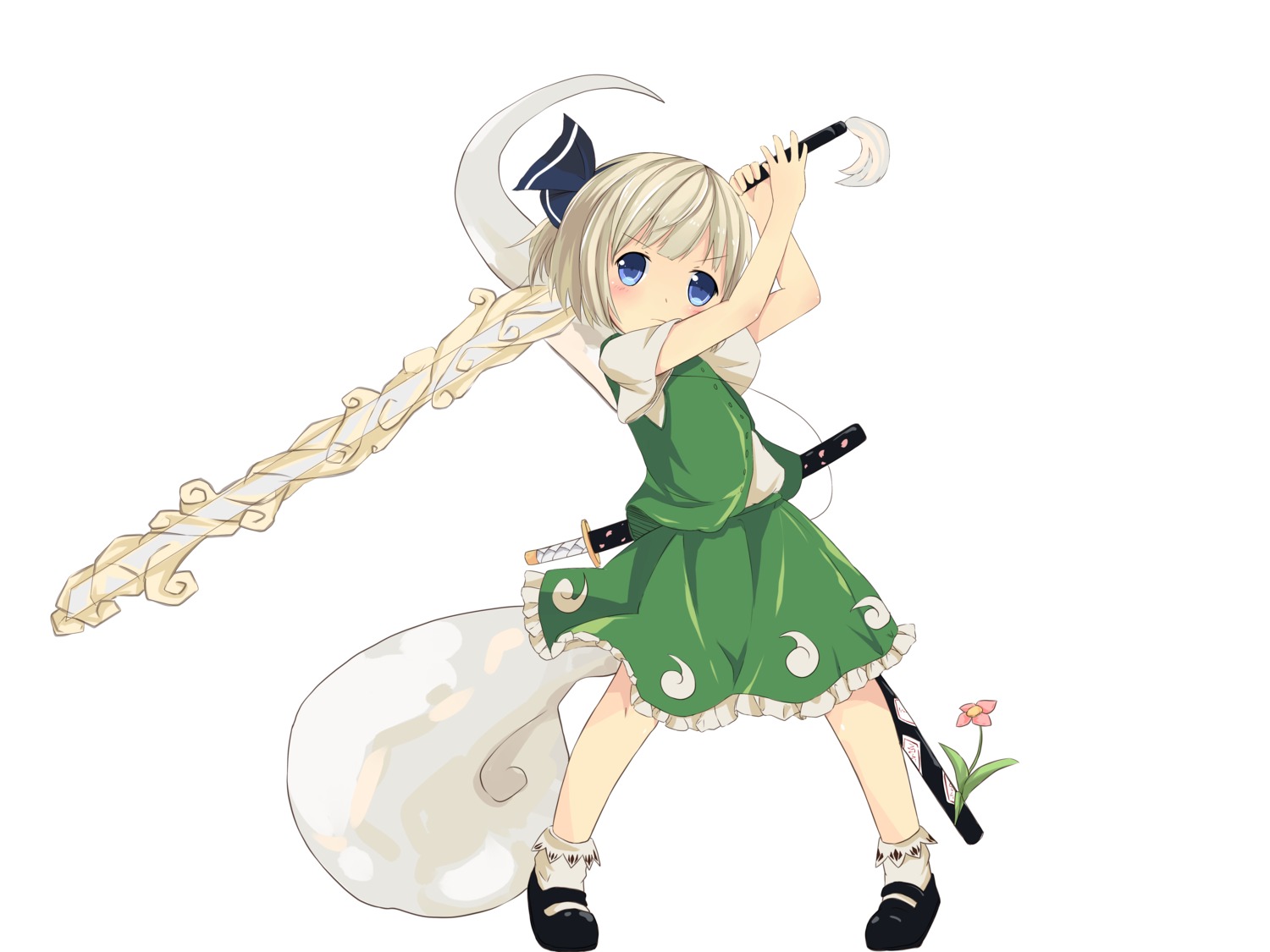 konpaku_youmu sakuraba_hikaru sword touhou