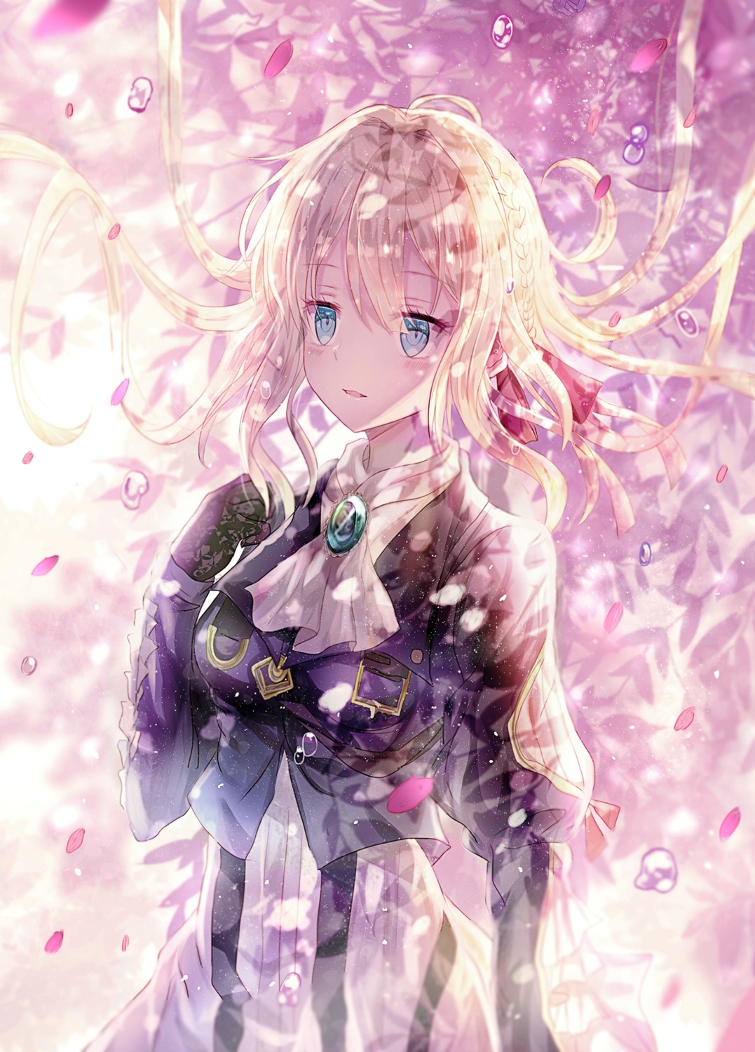 dress iceblue violet_evergarden violet_evergarden_(character)