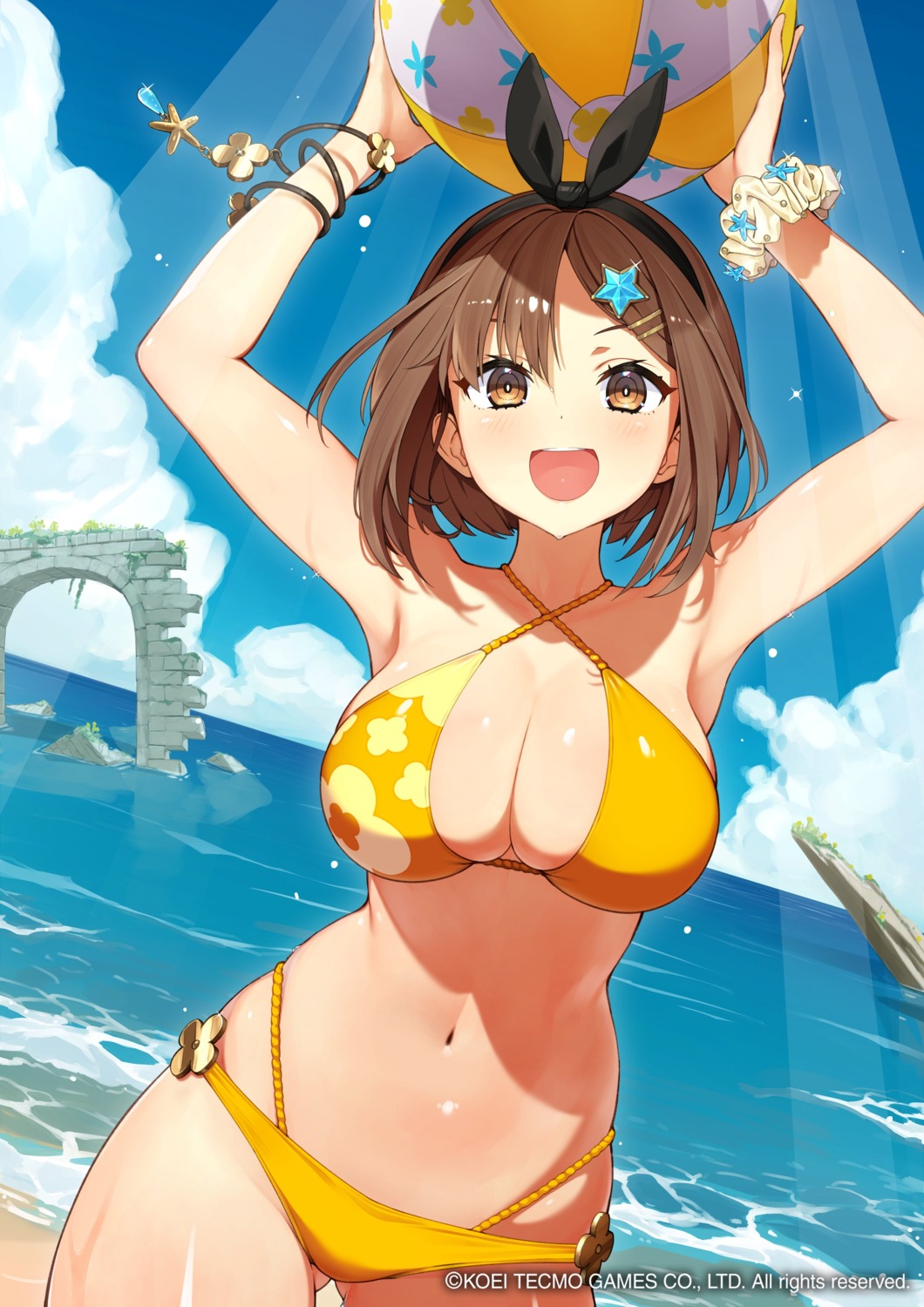 atelier atelier_resleriana atelier_ryza bikini koei_tecmo oshiruko_(oshiruco_212048) reisalin_stout swimsuits wet