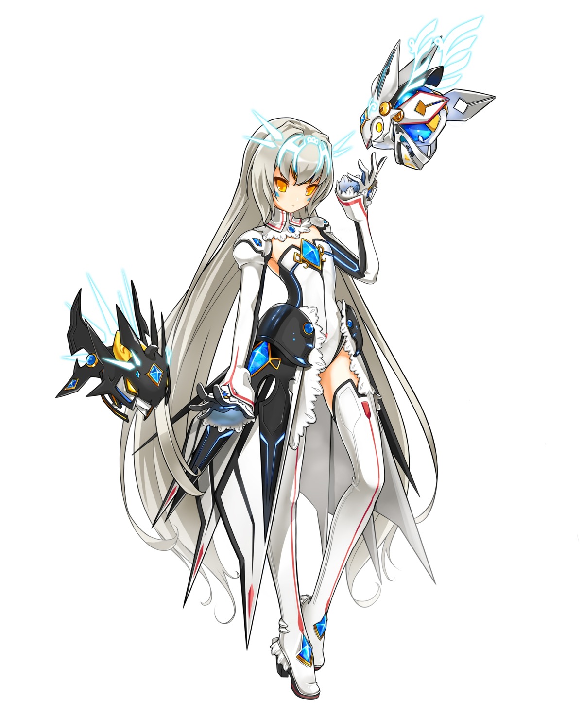 elsword eve_(elsword) thighhighs