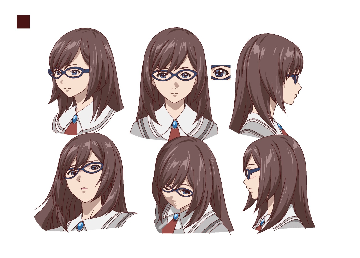 akanesasu_shoujo character_design expression megane seifuku tounaka_yuu