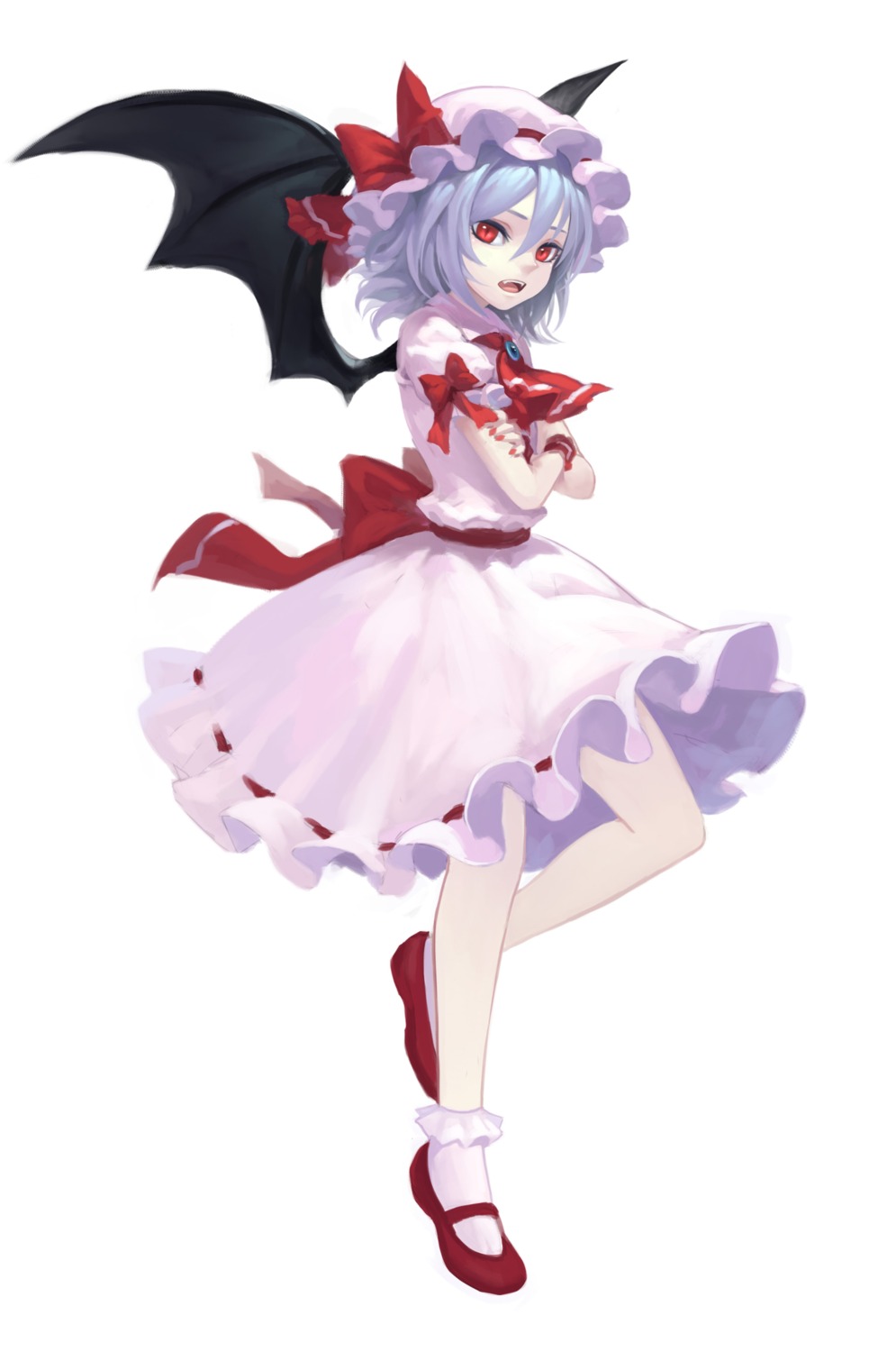 dress remilia_scarlet touhou wings zengxianxin