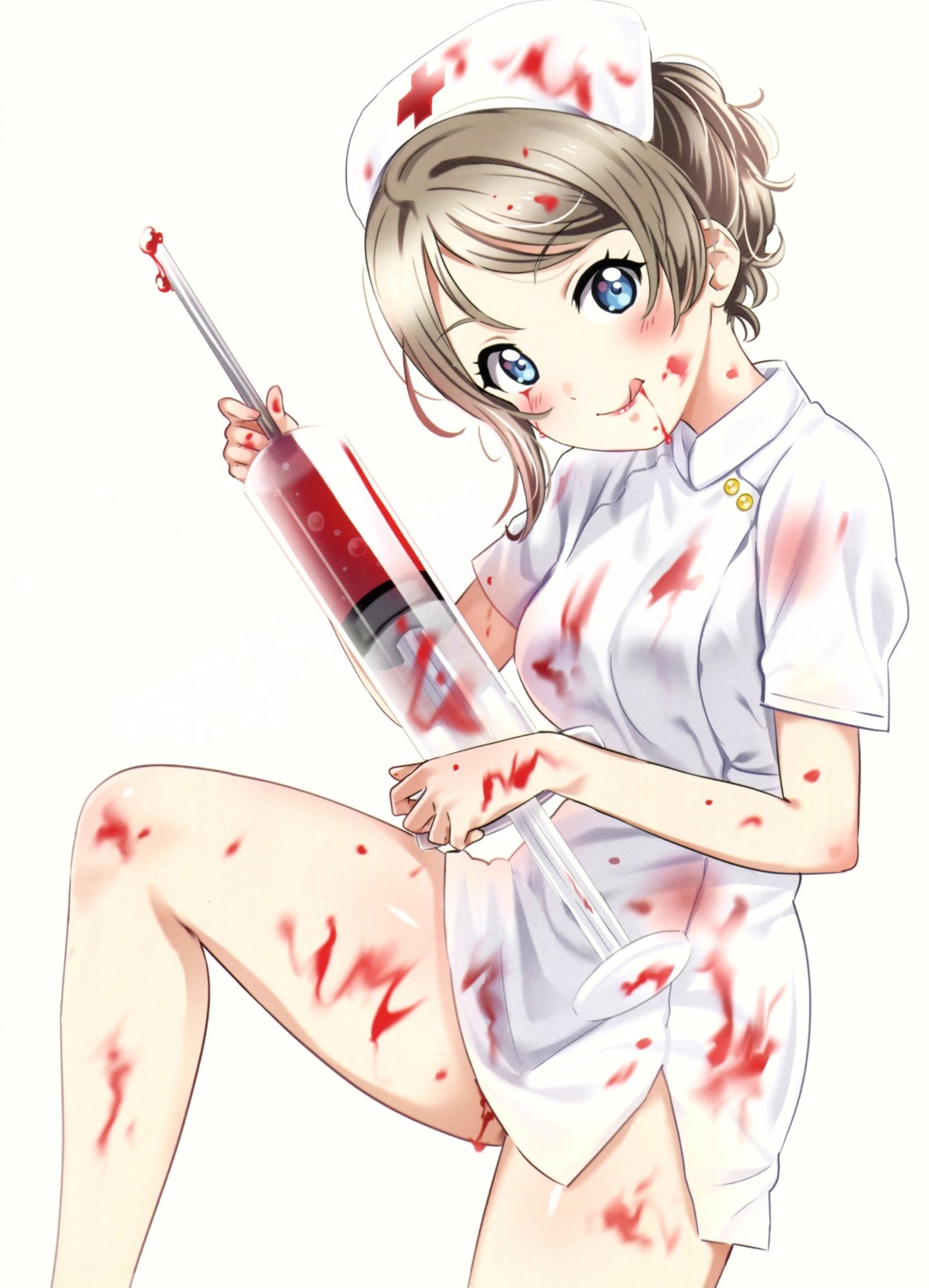 agoitei blood love_live!_sunshine!! nurse sankuro watanabe_you
