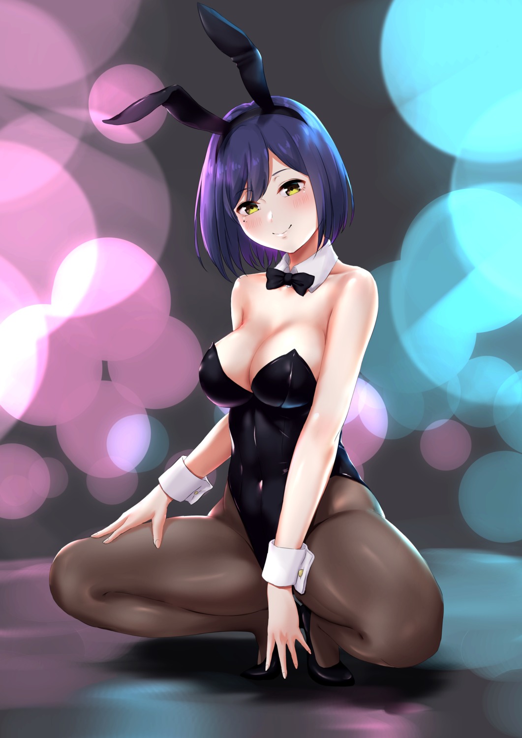 animal_ears bunny_ears bunny_girl heels meri-san nijisanji pantyhose shizuka_rin