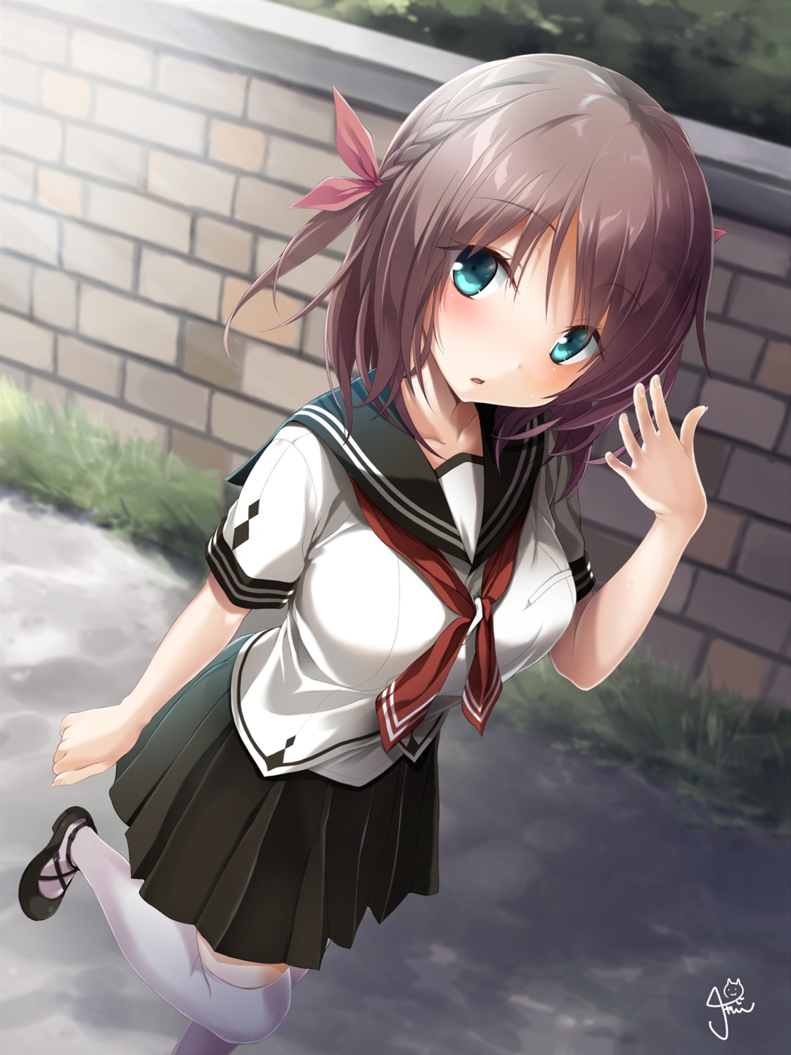 aoi_tori_(purple_software) chamio77 seifuku thighhighs umino_akari