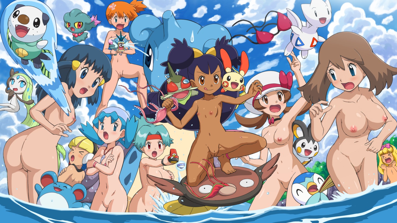 ass breast_hold gun loli naked nipples photoshop pokemon pussy uncensored wallpaper wet