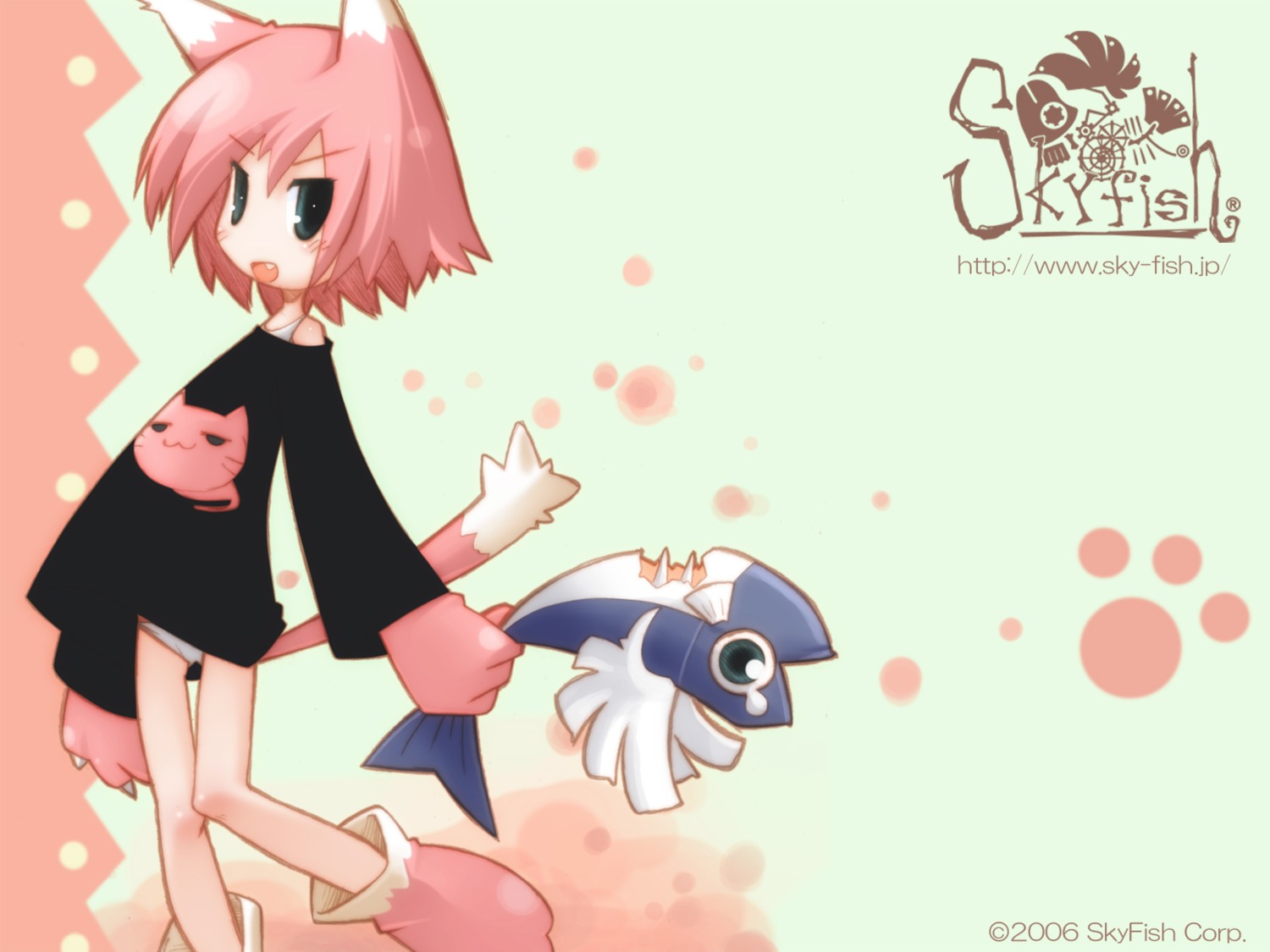 animal_ears pantsu tail tsurugi_hagane wallpaper