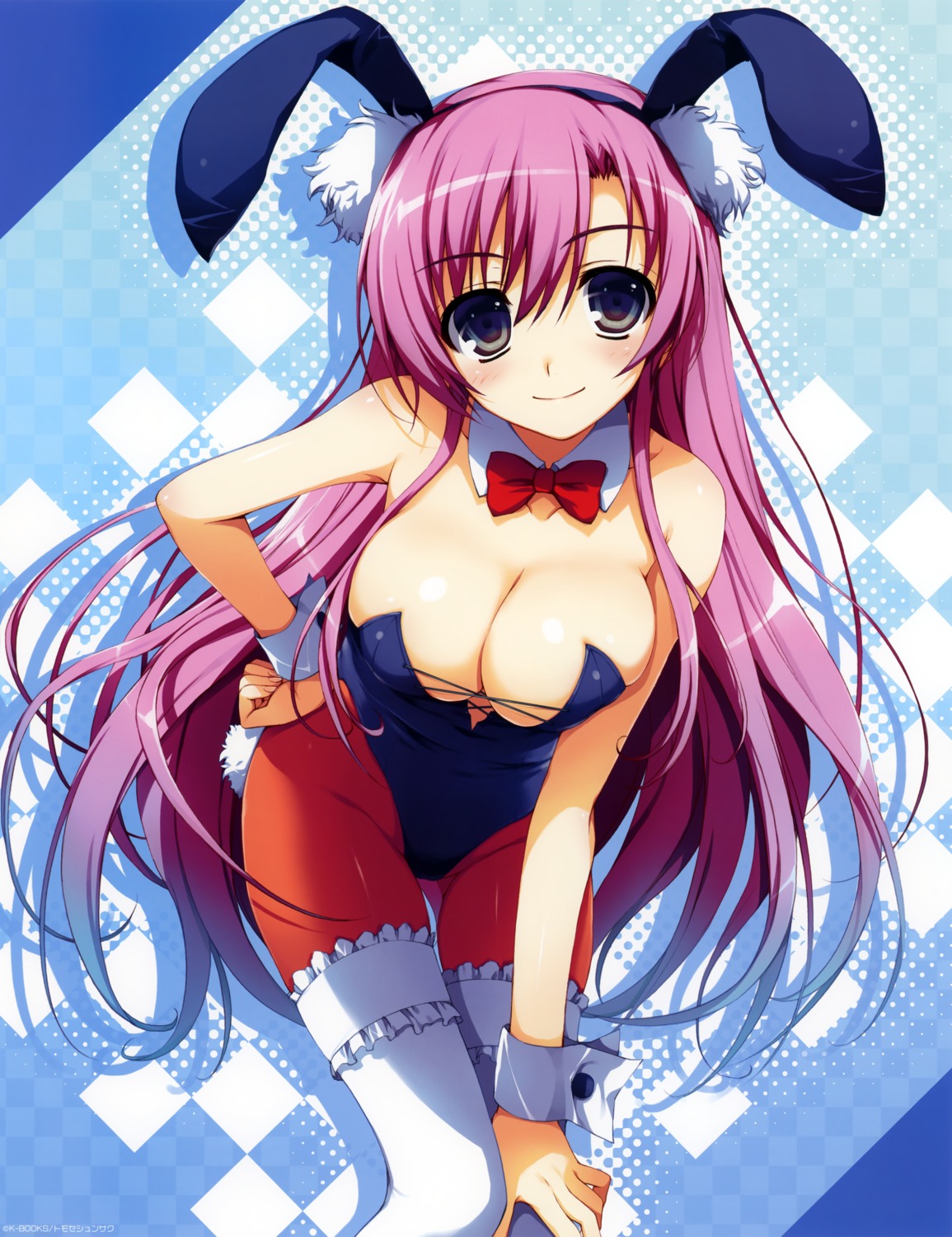 animal_ears bunny_ears bunny_girl cleavage k-books pantyhose tail thighhighs tomose_shunsaku