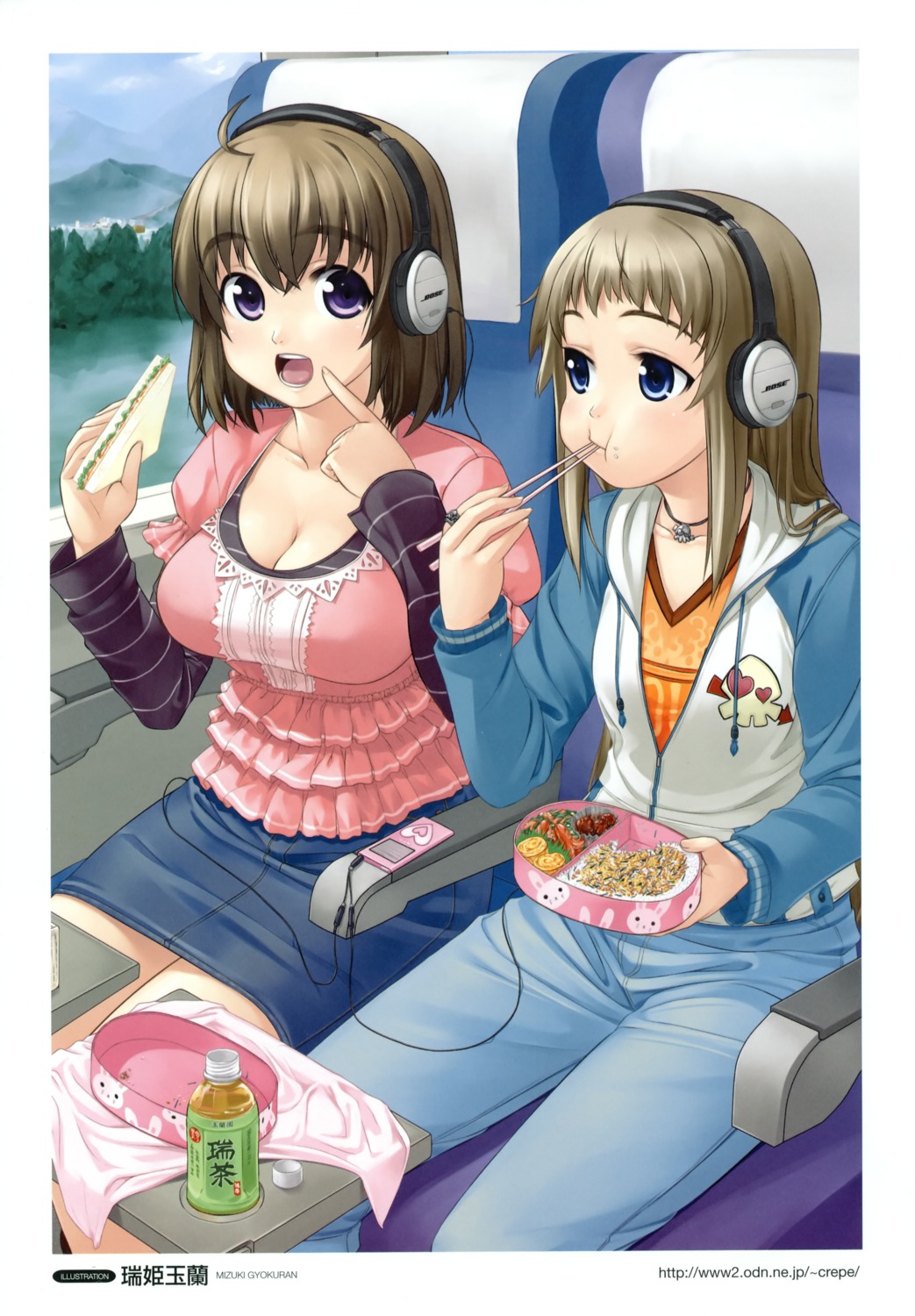 cleavage headphones mizuki_gyokuran