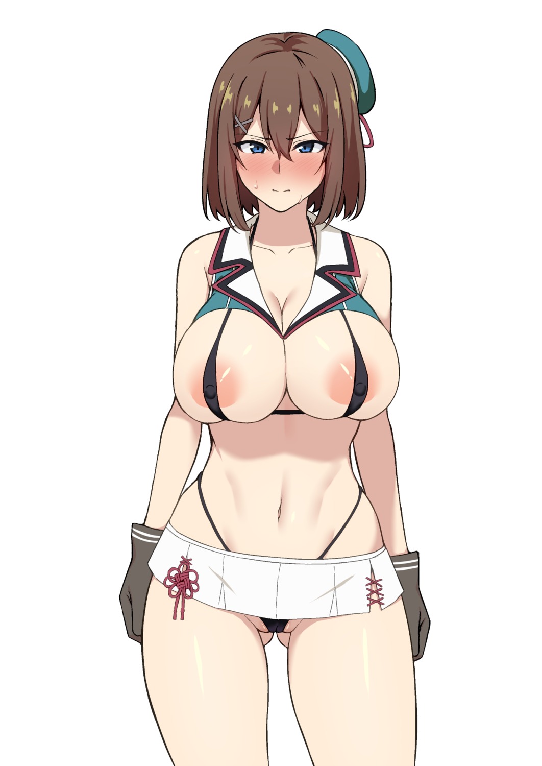 areola bikini cameltoe erect_nipples kantai_collection maya_(kancolle) swimsuits takaman_(gaffe) thong