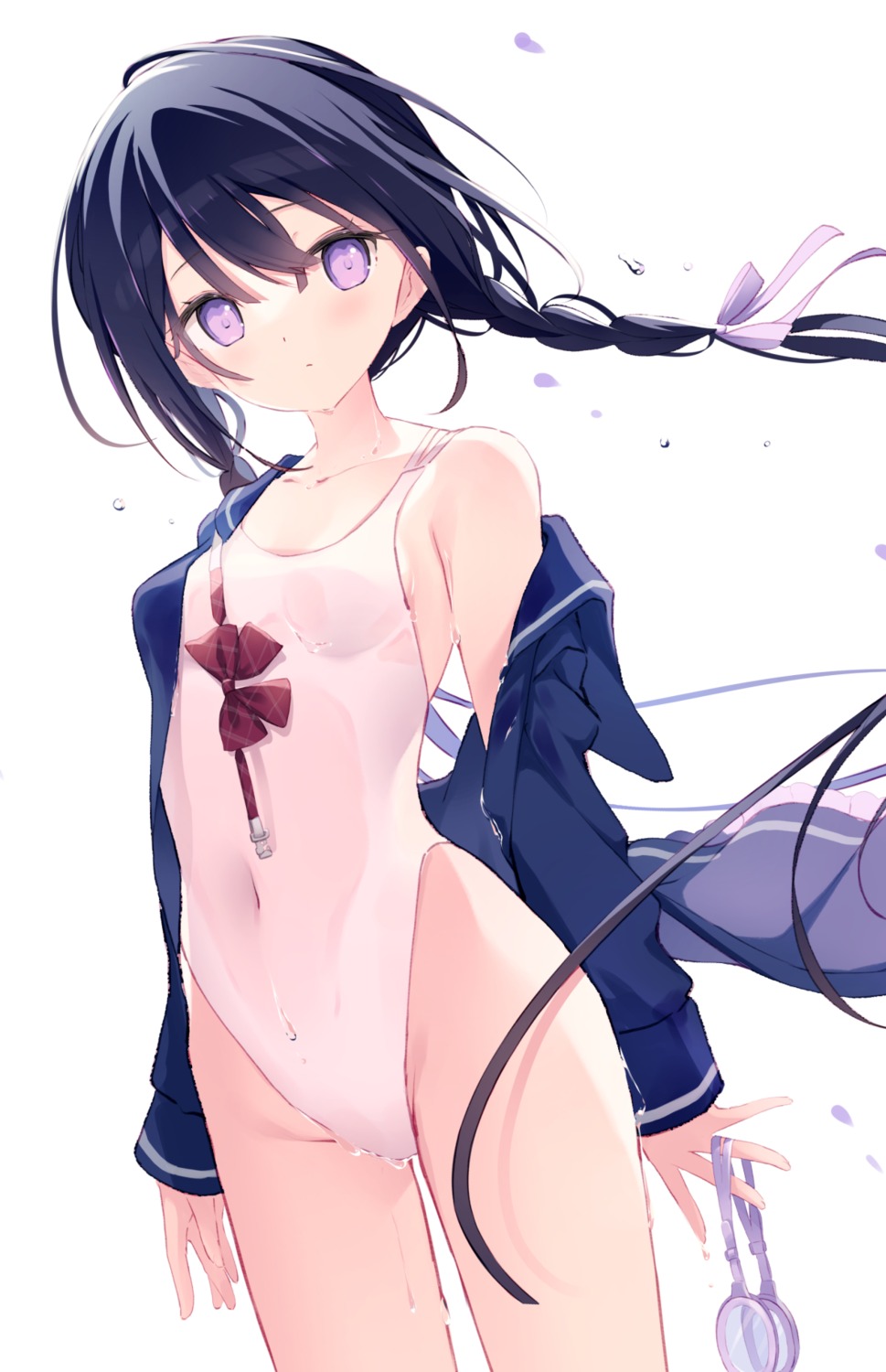 humuyun loli see_through seifuku swimsuits wet wet_clothes