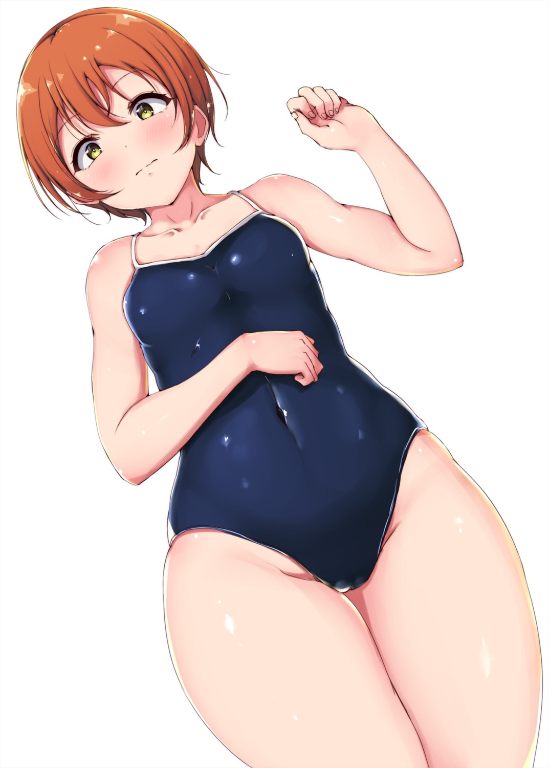 cameltoe hoshizora_rin love_live! school_swimsuit shinonon_(iso_shino) swimsuits