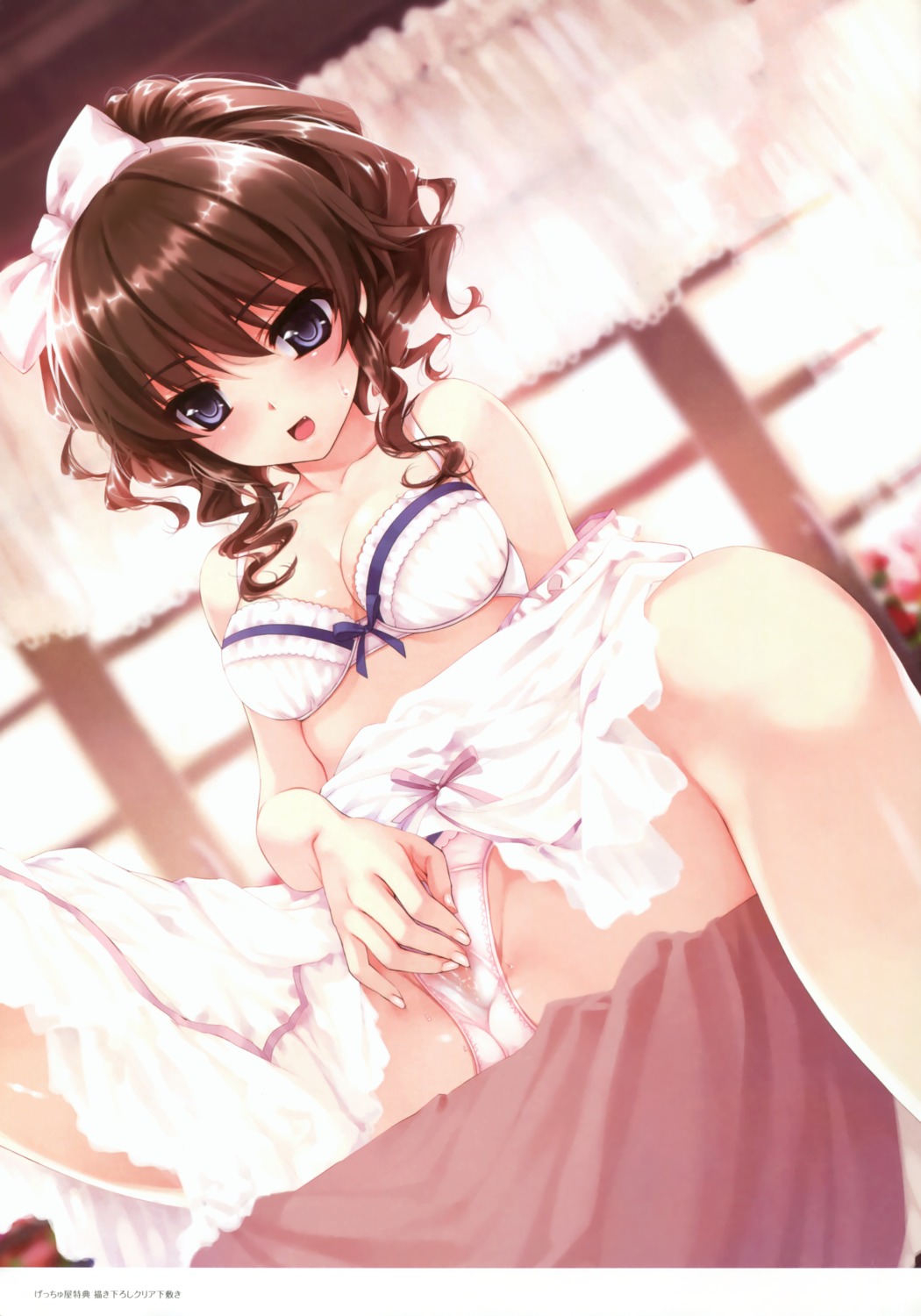 bra cleavage hanamiya_nagisa kuroya_shinobu masturbation pantsu pussy_juice trumple ushinawareta_mirai_wo_motomete