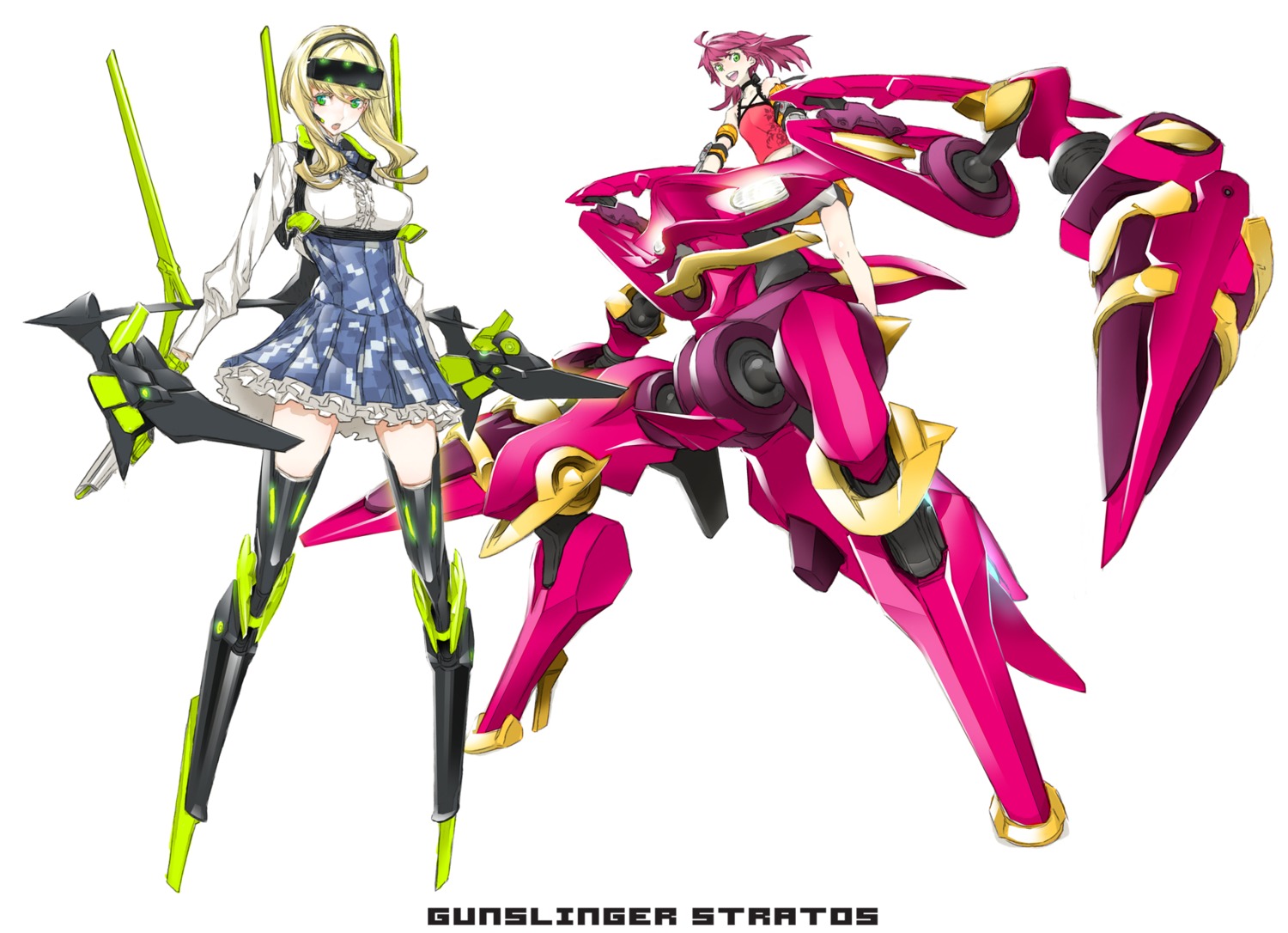 gunslinger_stratos lyusya mecha mecha_musume miwa_shirow shinou_matsurika