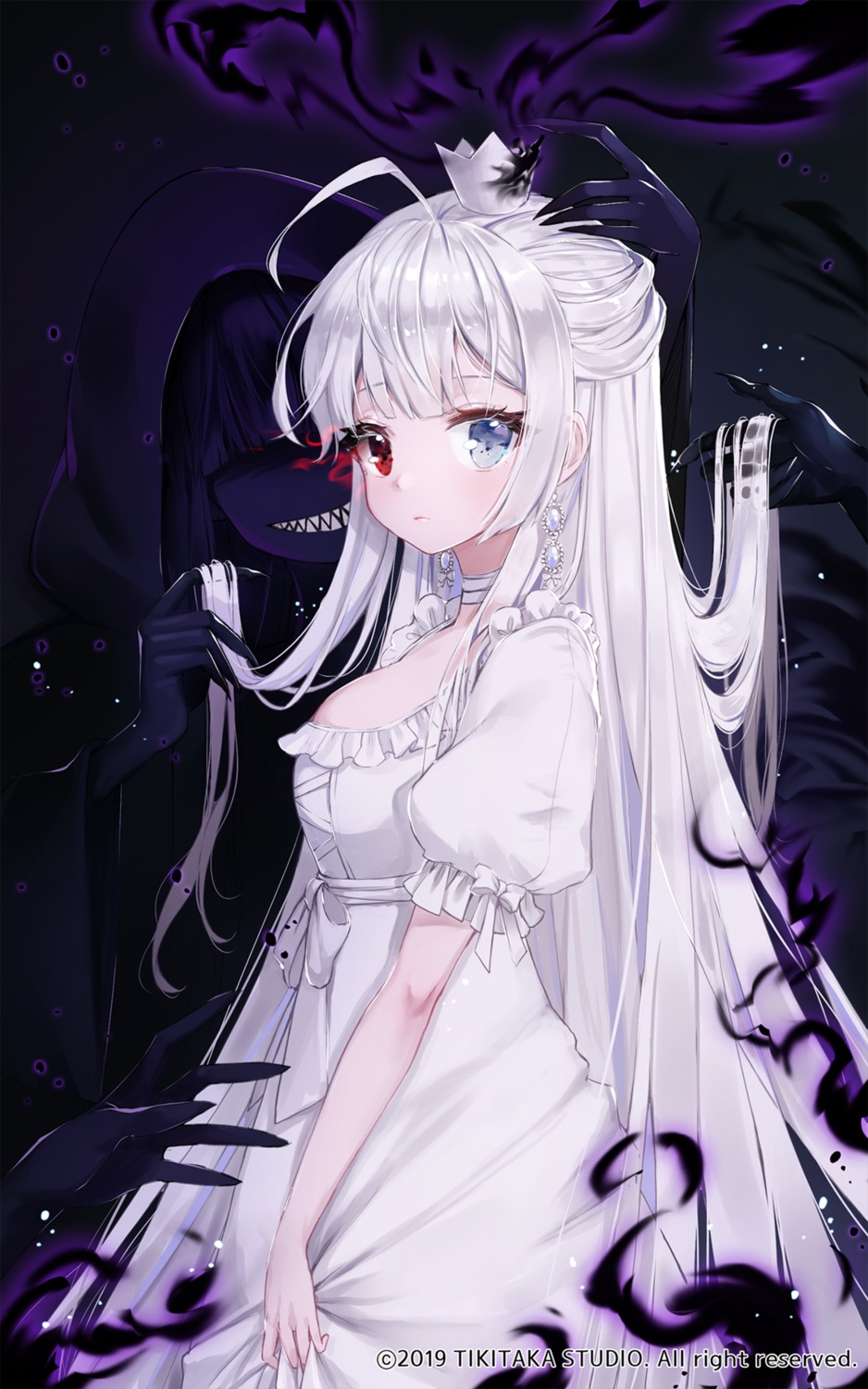 ankkoyom arcana_tactics dress heterochromia