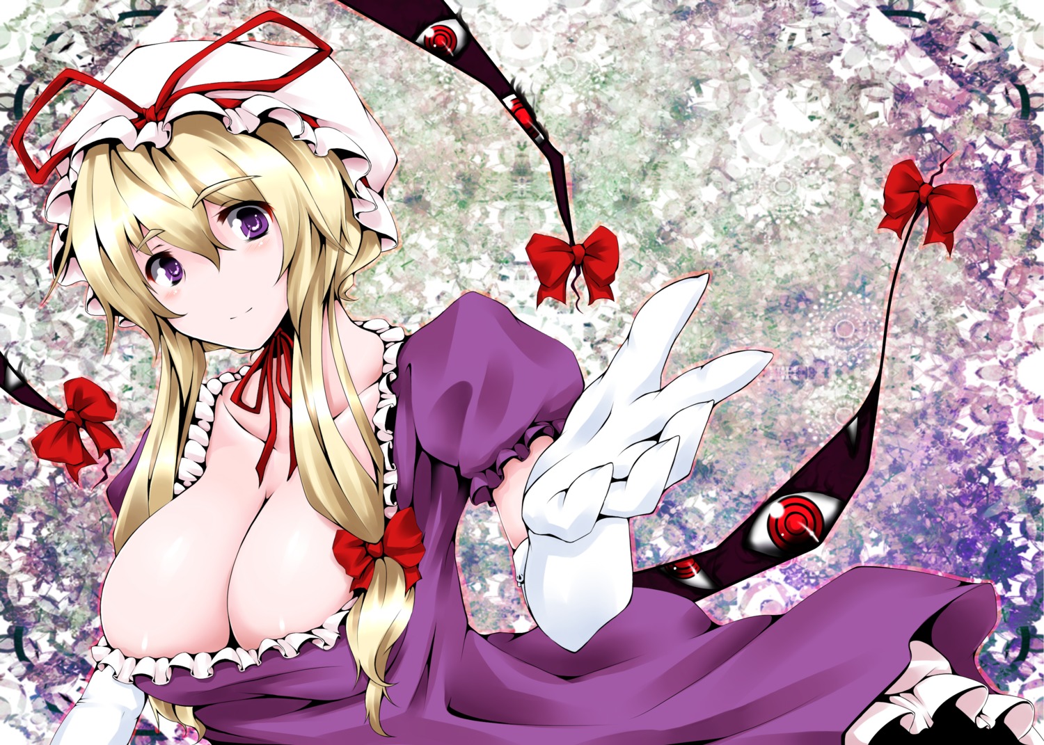 cleavage kamikage_kirino touhou yakumo_yukari