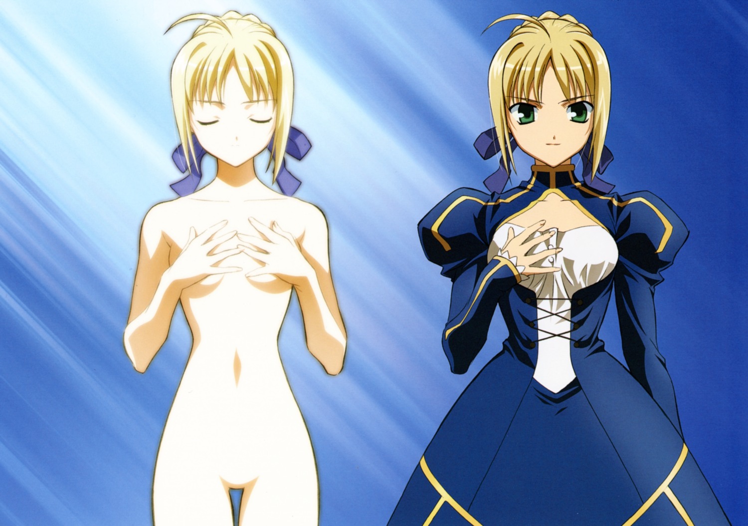 fate/stay_night naked saber