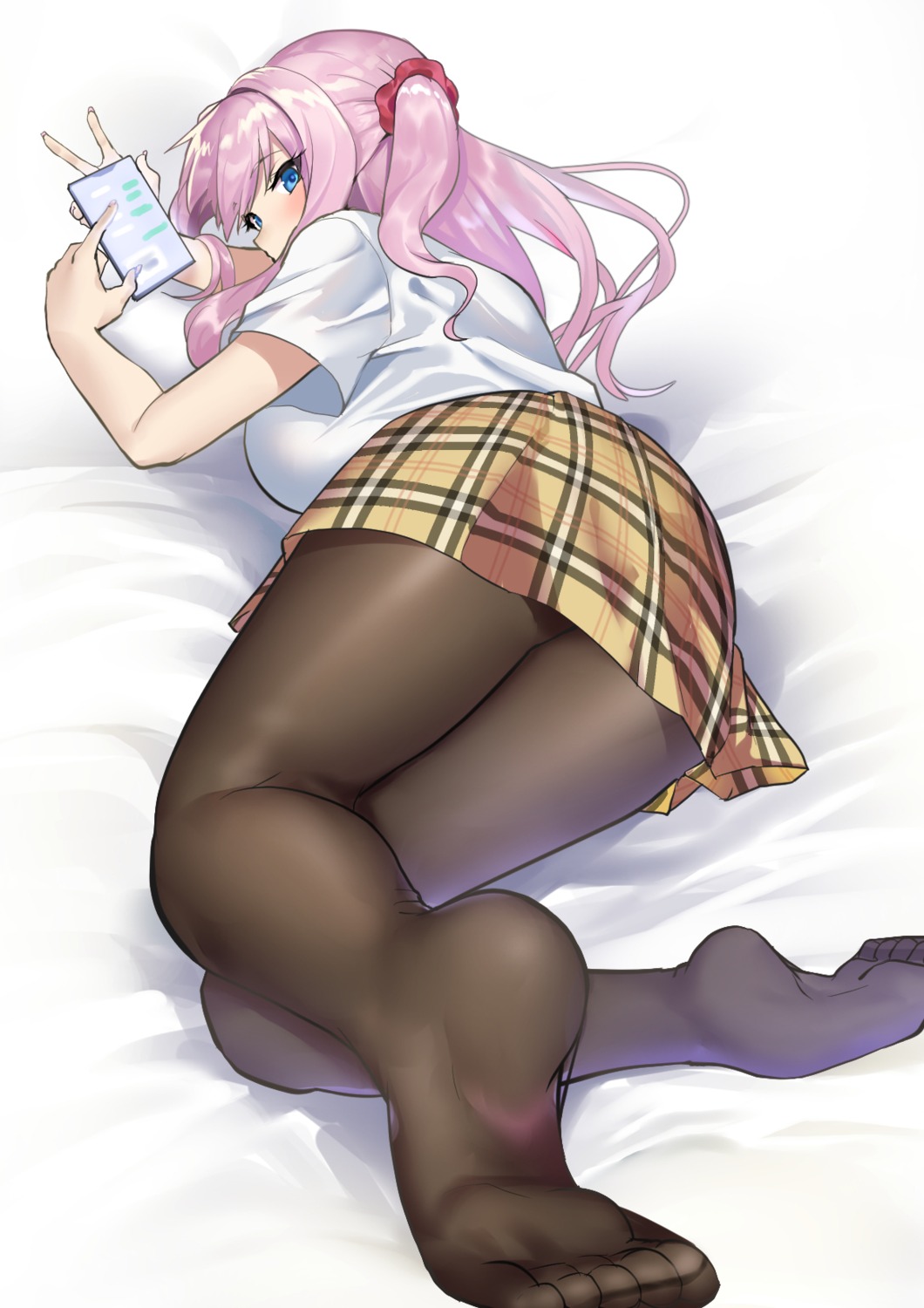 feet muunyan_(yumenekoya) pantyhose seifuku