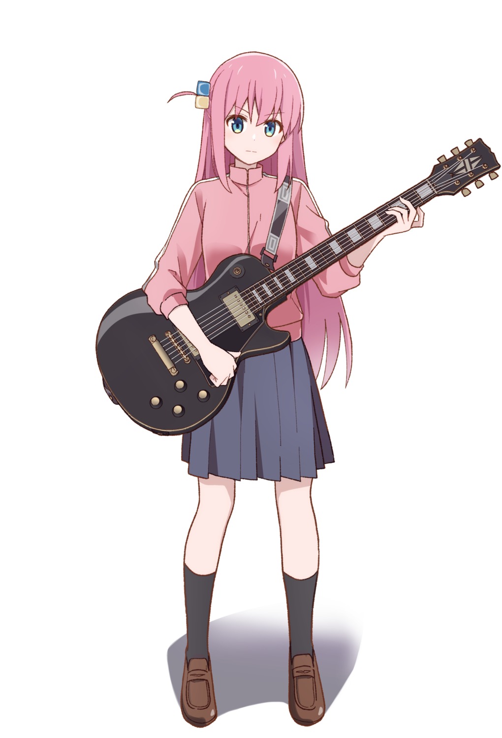 bocchi_the_rock! gotou_hitori guitar gym_uniform seifuku tonogai_yoshiki